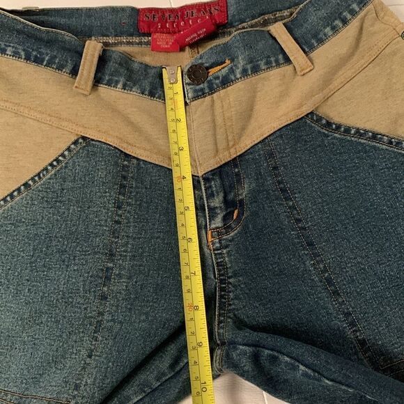 Seven Stretch Denim Flared Leg Boot Cut Women’s Jeans Size M - Picture 5 of 11